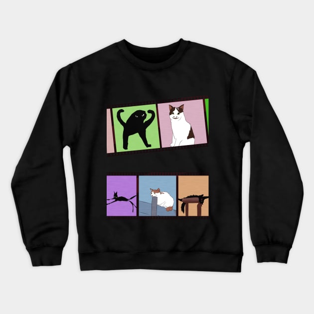 Cursed Cats Crewneck Sweatshirt by Oh My Martyn